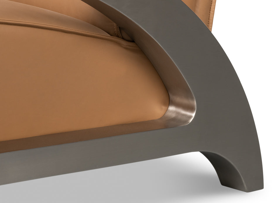 Carlisle Armchair Caramel Brown Leather