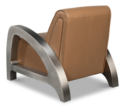 Carlisle Armchair Caramel Brown Leather