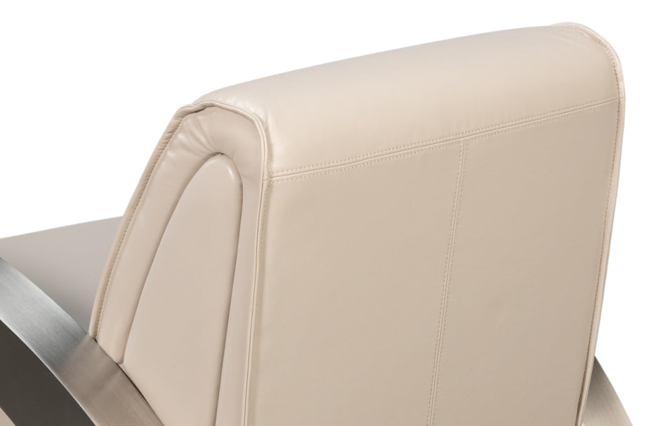 Carlisle Armchair Crystal White Leather