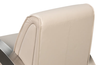 Carlisle Armchair Crystal White Leather