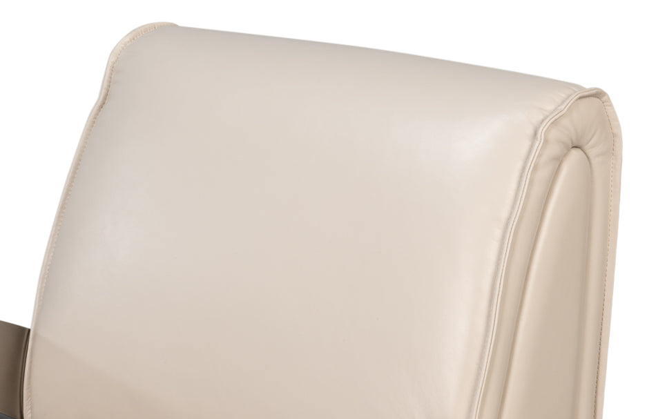 Carlisle Armchair Crystal White Leather