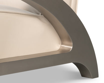 Carlisle Armchair Crystal White Leather