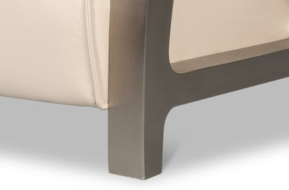 Carlisle Armchair Crystal White Leather