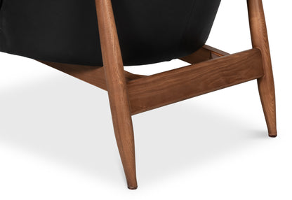 Pindar Armchair Onyx Black Leather