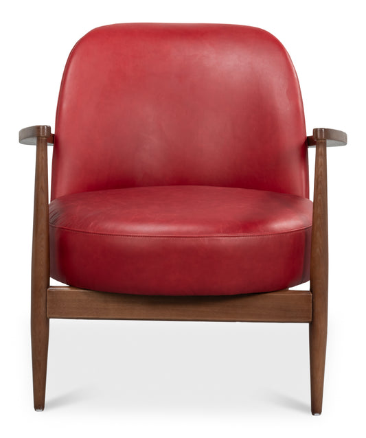 Pindar Armchair Leather New Rougered