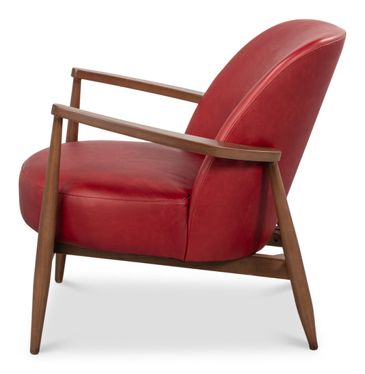 Pindar Armchair Leather New Rougered