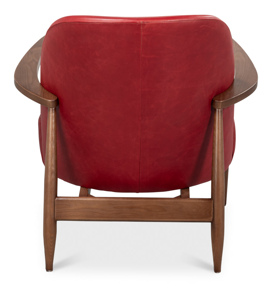 Pindar Armchair Leather New Rougered