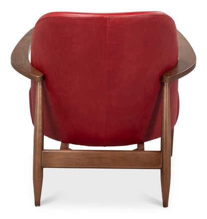 Pindar Armchair Leather New Rougered