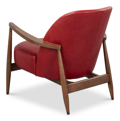 Pindar Armchair Leather New Rougered
