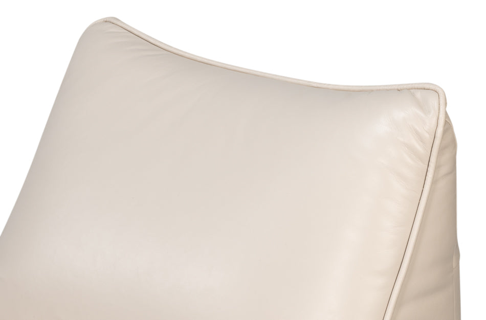 Kennett Swivel Chaircrystal White Leath