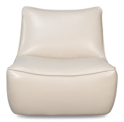 Kennett Swivel Chaircrystal White Leath
