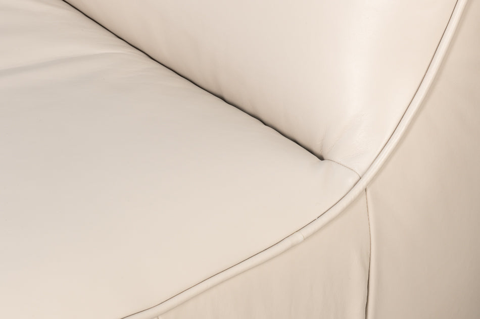Kennett Swivel Chaircrystal White Leath