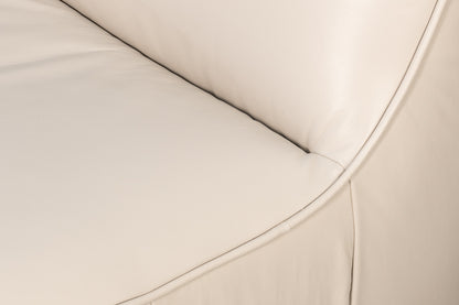 Kennett Swivel Chaircrystal White Leath
