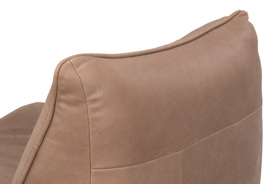 Kennett Swivel Chairgreece Grey Leather