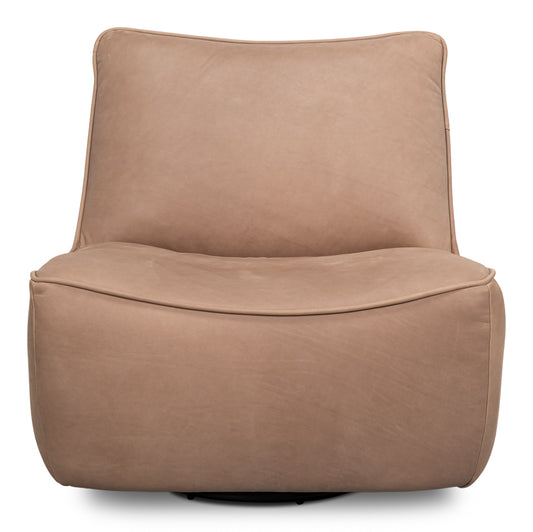 Kennett Swivel Chairgreece Grey Leather