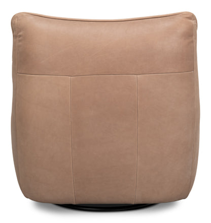 Kennett Swivel Chairgreece Grey Leather