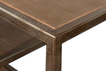 Cullum Shagreen Console Tawny Brown