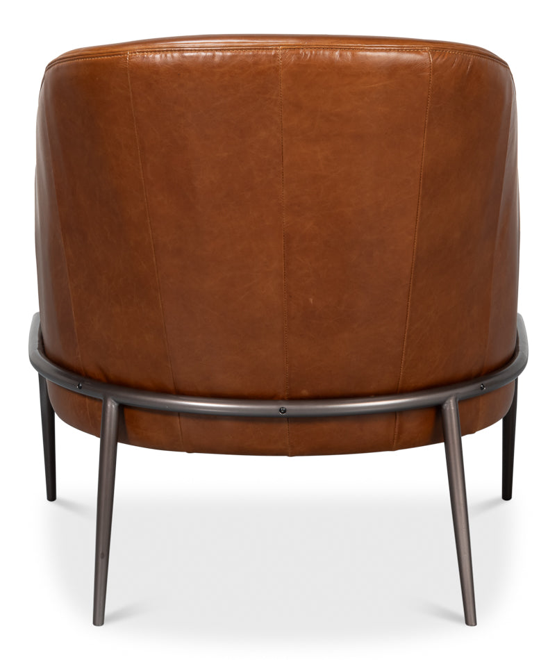 Simmons Leather Chair Havana Brown
