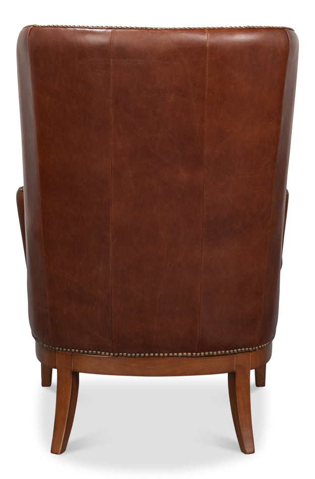 Smithfield Wing Chair Newark Brown