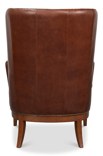 Smithfield Wing Chair Newark Brown