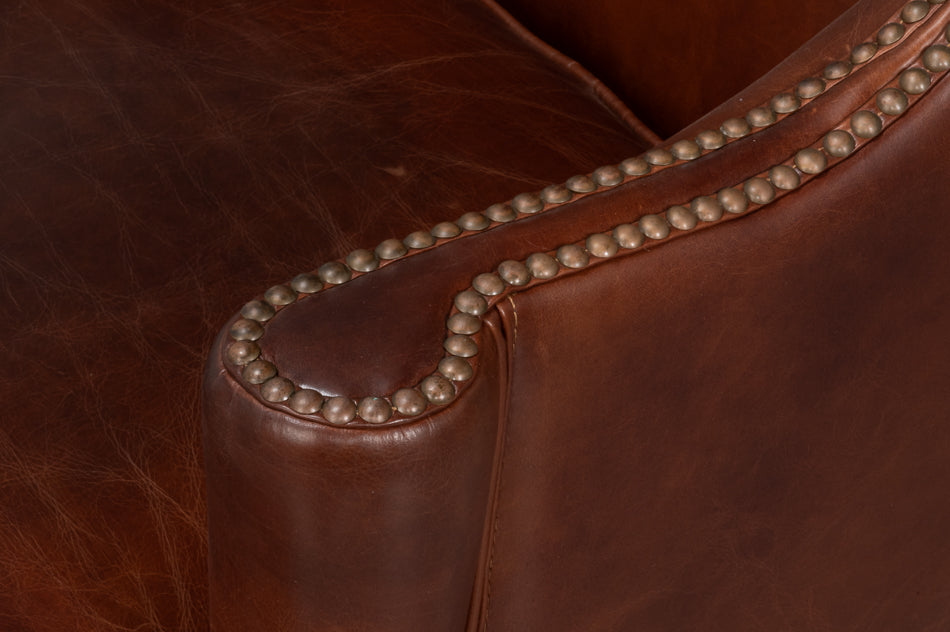 Smithfield Wing Chair Newark Brown