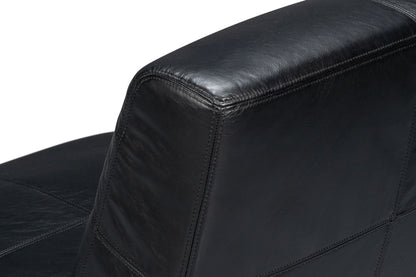 Wylam Leather Chair Onyx Black