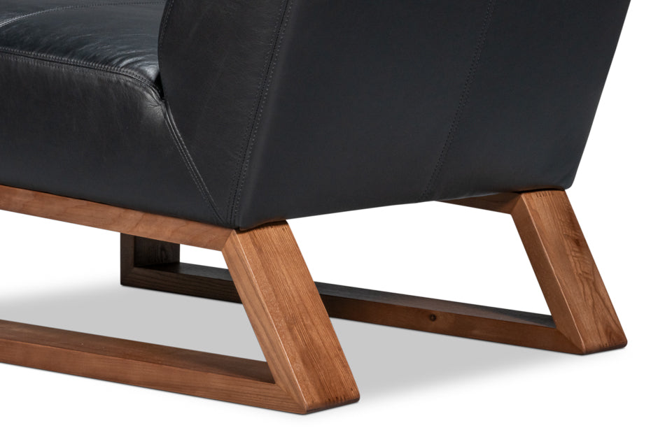 Wylam Leather Chair Onyx Black