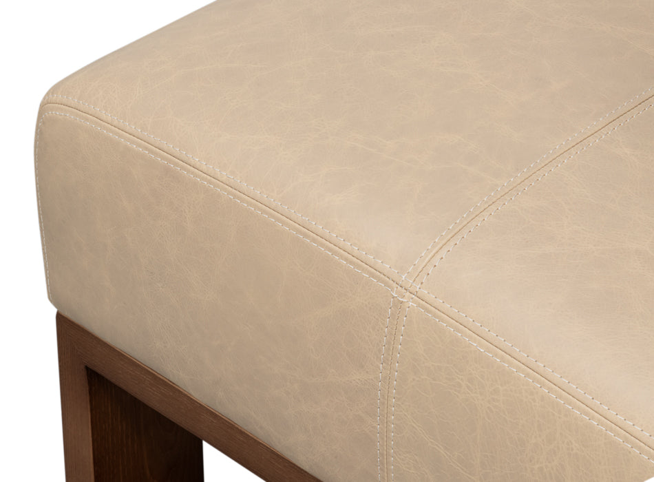 Wylam Leather Chair Cappucino White