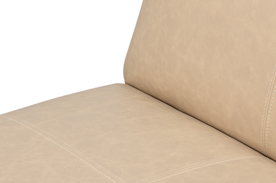 Wylam Leather Chair Cappucino White