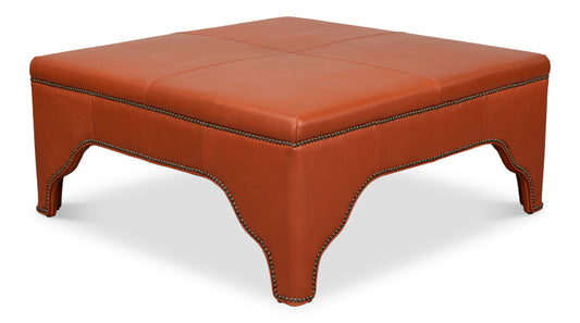 Streetman Cocktail Ottoman Hermes Brown