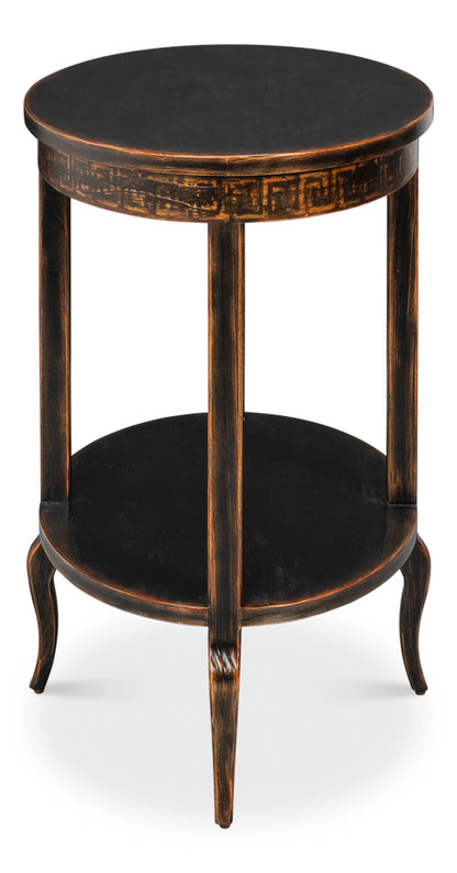 Golden Rim Side Table