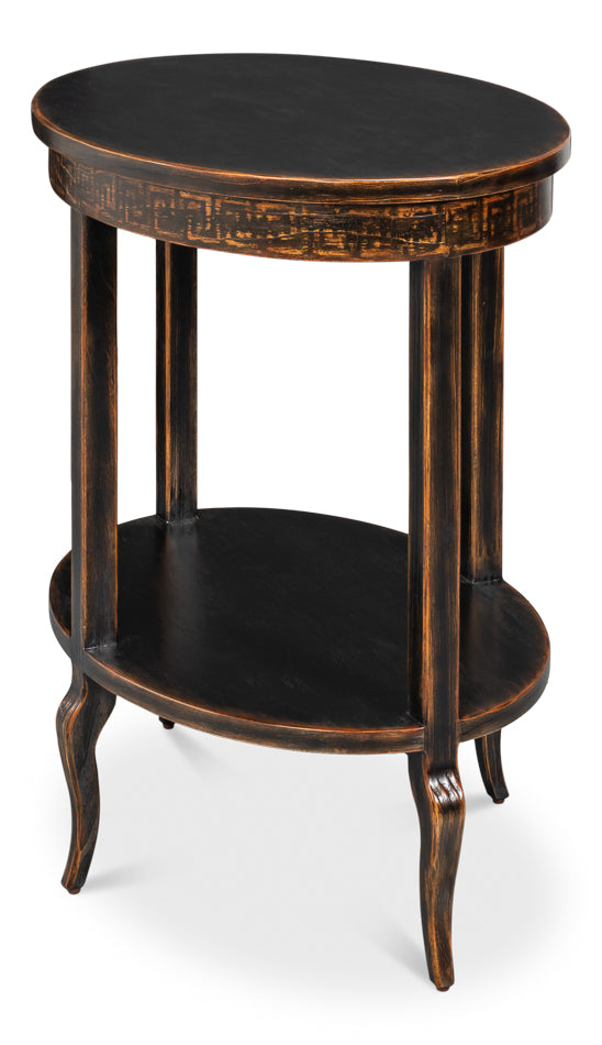 Golden Rim Side Table
