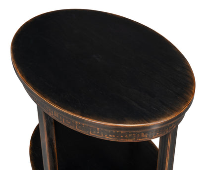 Golden Rim Side Table