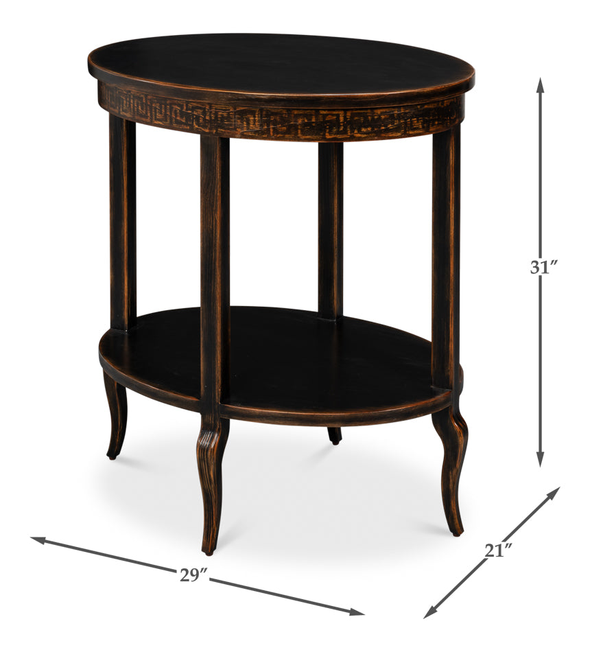 Golden Rim Side Table