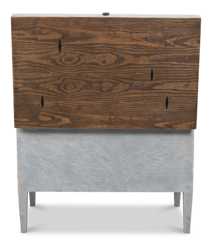 Trunk Side Table W/Secret Storage