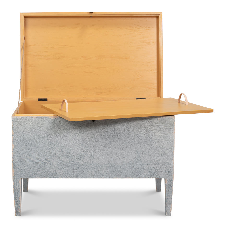 Trunk Side Table W/Secret Storage