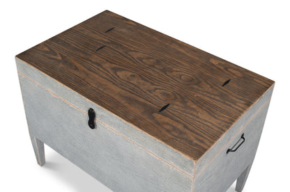 Trunk Side Table W/Secret Storage