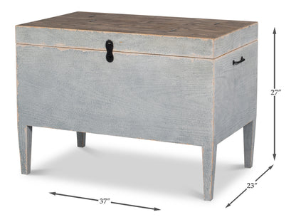 Trunk Side Table W/Secret Storage