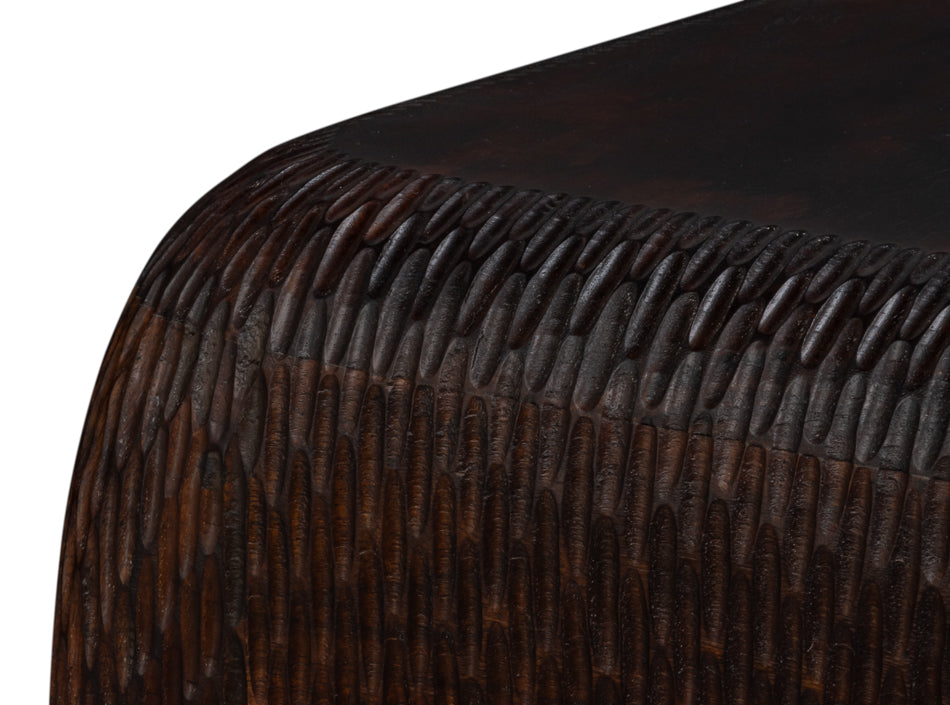 Molten Carved Side Table