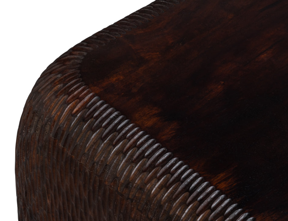 Molten Carved Side Table