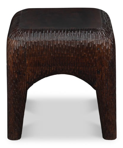 Molten Carved Side Table