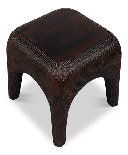 Molten Carved Side Table