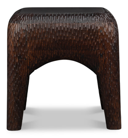 Molten Carved Side Table