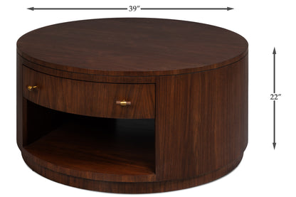 Vero Cocktail Table Dark Walnut