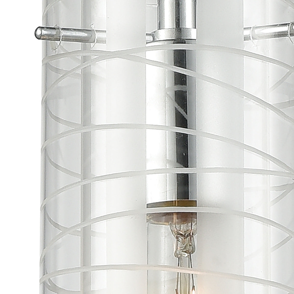 Swirl 1 Pendant Polished Chrome