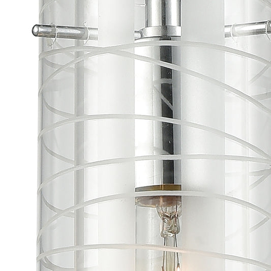 Swirl 1 Pendant Polished Chrome