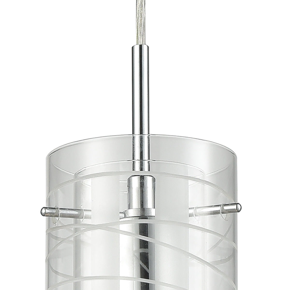 Swirl 1 Pendant Polished Chrome