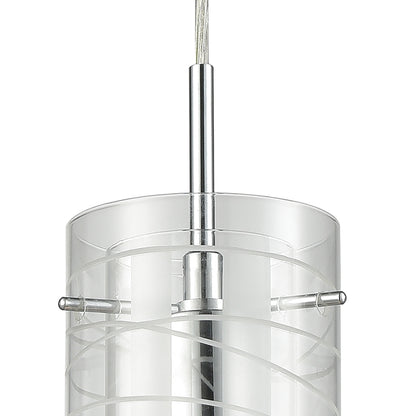 Swirl 1 Pendant Polished Chrome