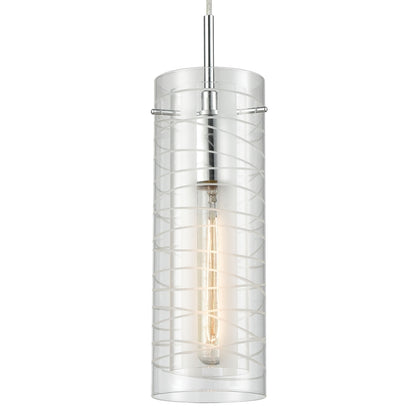 Swirl 1 Pendant Polished Chrome
