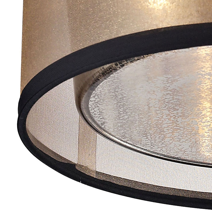 Diffusion Collection 2 light flushmount in Oil Rubbed Bronze